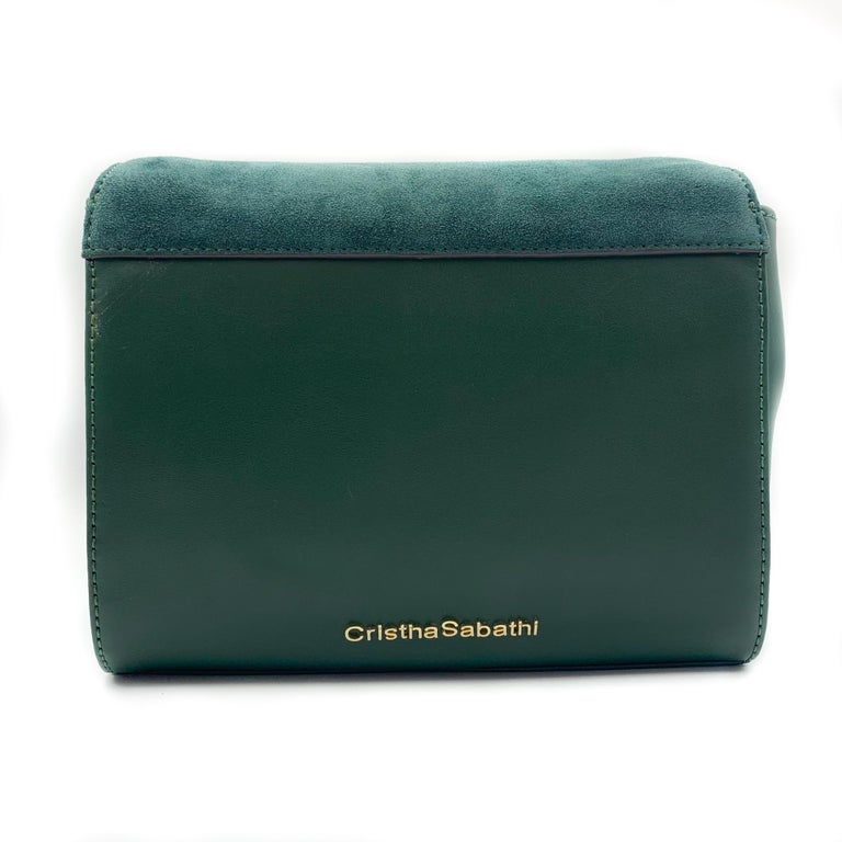 Large Crossbody - Mallard Green Saffiano Leather