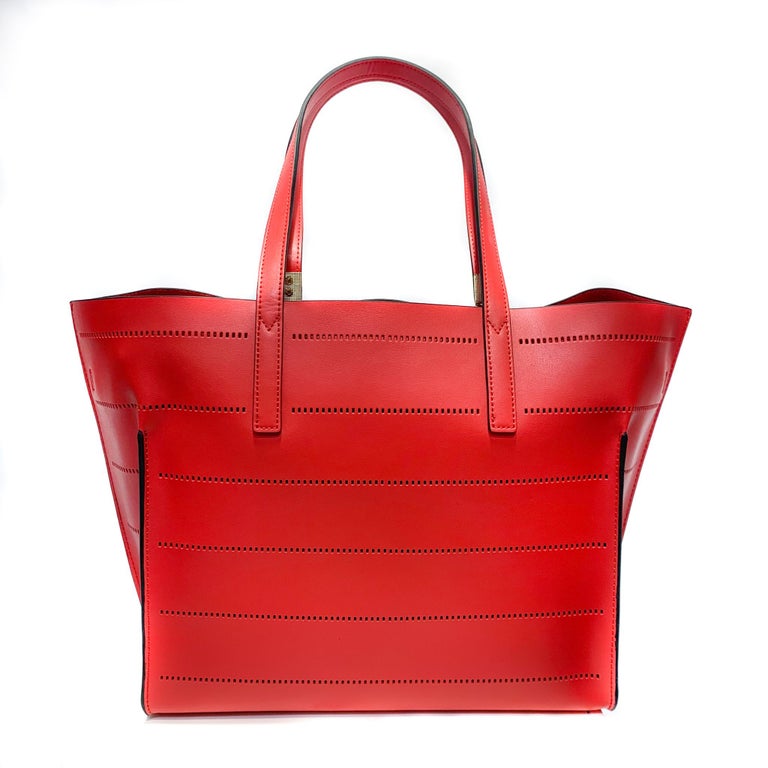Tote - Crimson Red Leather Handbag