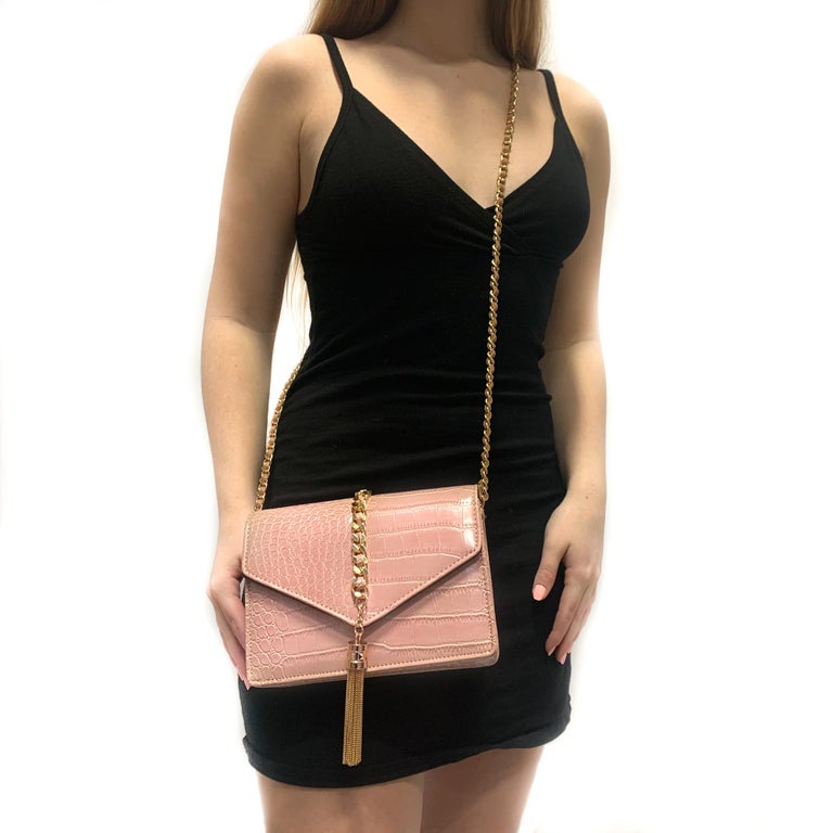 Olivia Crossbody Embossed Leather Crossbody Handbag