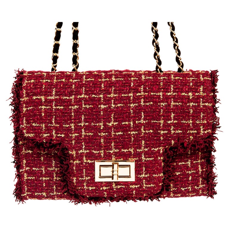 Brielle Red Woven Crossbody Bag